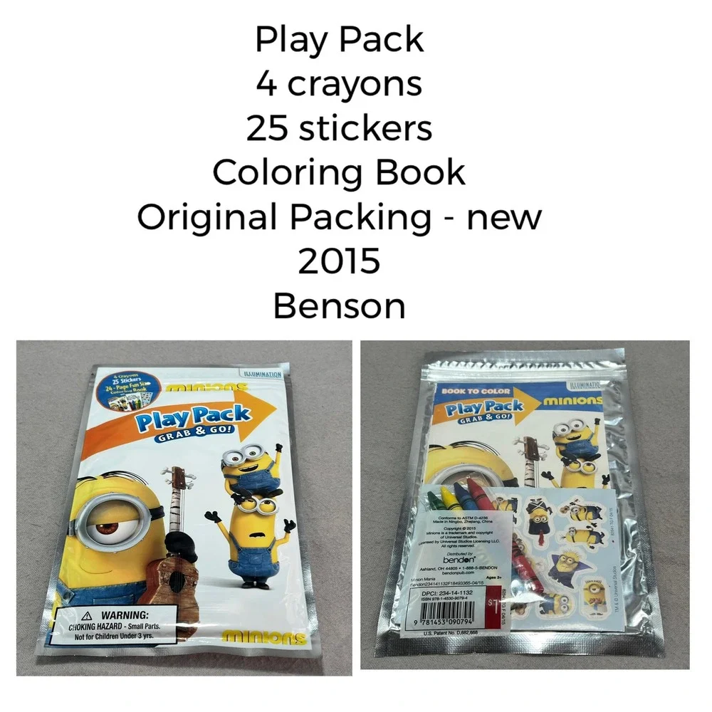 Despicable Me Minions Large Lot Sticker Activity Party Favor Mixed Movie Era NEW